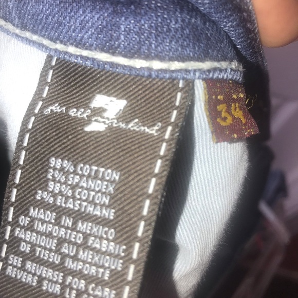 7 for All Mankind Slouch Jeans Size 34 - Picture 5 of 7